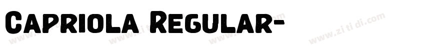 Capriola Regular字体转换 Capriola Regular字体转换